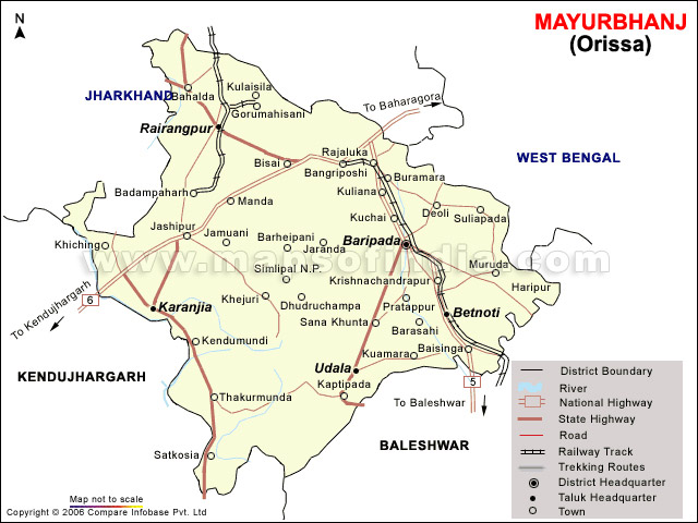 Mayurbhanj Map
